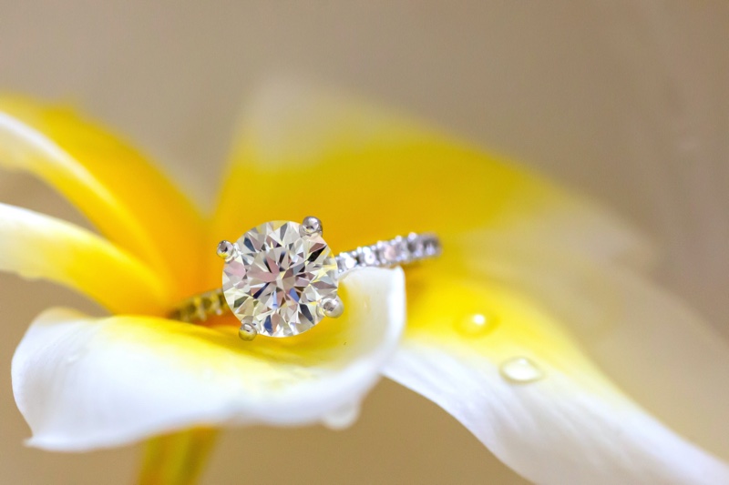 Diamond Ring Flower